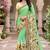 Women's designer chiffon embroidered festive wear saree with blouse