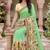 Women's designer chiffon embroidered festive wear saree with blouse