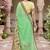 Women's designer chiffon embroidered festive wear saree with blouse