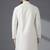 White dupion silk embroidered kurta