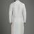 White dupion silk embroidered kurta