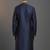 Navy dupion silk embroidered kurta