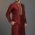 Maroon dupion silk embroidered kurta