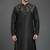 Black dupion silk embroidered kurta