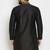 Black embroidery dupion silk kurta