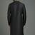 Black embroidery dupion silk kurta