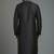 Black embroidery dupion silk kurta