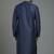 Navy embroidery dupion silk kurta