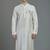 White embroidery dupion silk kurta
