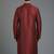 Maroon  embroidery dupion silk kurta