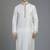 White embroidery dupion silk kurta