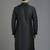 Black embroidery dupion silk kurta