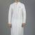 White embroidery dupion silk kurta