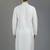 White embroidery dupion silk kurta