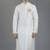 White embroidery dupion silk kurta