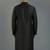 Black embroidery dupion silk kurta