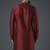 Maroon embroidery dupion silk kurta