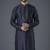 Navy embroidery dupion silk kurta