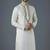 White embroidery dupion silk kurta
