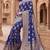 Women's jacquard woven cotton festive saree with blouse