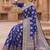Women's jacquard woven cotton festive saree with blouse