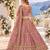 Pink Embriodered Heavy Art Silk Designer Lehenga With Blouse