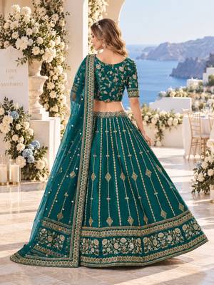 Puprle Embriodered Heavy Art Silk Designer Lehenga With Blouse 2