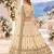 Cream Embriodered Heavy Art Silk Designer Lehenga With Blouse