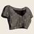 Grey zari work silk blend saree with blouse