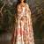 Off-White Floral Umbrella Lehenga with Corset Blouse, Tassel Dori & Dupatta
