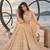 BEIGE NET THREAD WITH ZARI AND SEQUINCE WORK FESTIVE LEHENGA CHOLI SET FOR WOMEN'S
