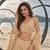 BEIGE NET THREAD WITH ZARI AND SEQUINCE WORK FESTIVE LEHENGA CHOLI SET FOR WOMEN'S