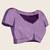 Purple zari work silk blend saree with blouse