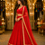 Red georgette lehenga choli with dupatta | navratri garba & dandiya outfit | golden lace ethnic festive wear