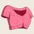 Rani pink zari work silk blend saree with blouse
