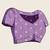 Purple zari work silk blend saree with blouse