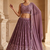 wine embroidered lehenga choli set with dupatta