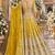 Yellow Net Semi Stitched Lehenga Choli with Stone Embroidery Work