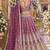 Purple Net Semi Stitched Lehenga Choli with Stone Embroidery Work