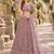 Purple Net Semi Stitched Lehenga Choli with Embroidery & Sequence Work