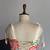 cream floral silk lehenga with free size upto 44