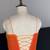 multicolour organza corset lehenga with free size upto 44