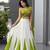 Green Mirror Navratri Lehnega Choli With Dupatta