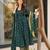 Teal digital printed muslin anarkali palazzo set with dupatta