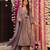 Purple digital printed muslin anarkali palazzo set with dupatta