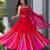 Red Mirror Navratri Lehenga Choli With Dupatta
