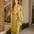 Green digital printed cambric cotton straight kurta set with dupatta
