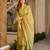 Green digital printed cambric cotton straight kurta set with dupatta
