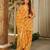 Mustard digital printed cambric cotton readymade suit with dupatta
