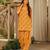 Mustard digital printed cambric cotton readymade suit with dupatta